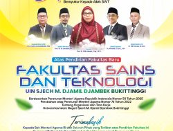 UIN Bukittinggi Bertambah Satu Fakultas Baru