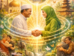 Vibrasi Kebahagiaan dalam Tradisi Saling Bersalaman di Hari Raya dan Dampaknya bagi Alam Semesta