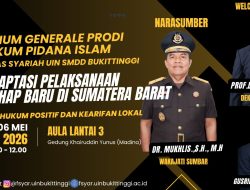 Wakil Kepala Kejati Sumbar  Dr. Mukhlis Hadir Sebagai Narasumber Studium Generale UIN Bukittinggi