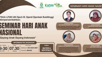 Dampak Teknologi Digital Picu Kekerasan Anak, PSGA UIN Bukittinggi Gelar Seminar